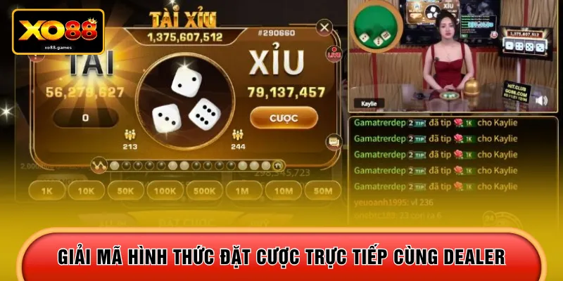 Giải mã hình thức đặt cược trực tiếp cùng Dealer 